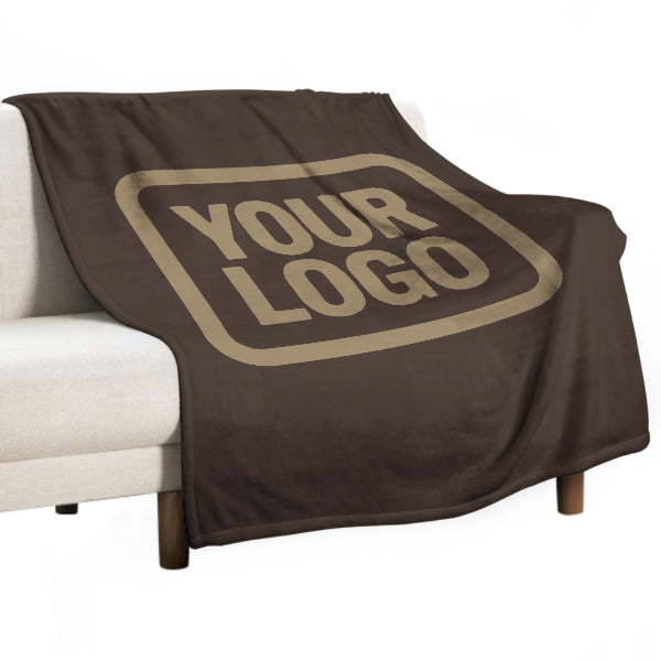 Custom Brown Light Khaki Blanket