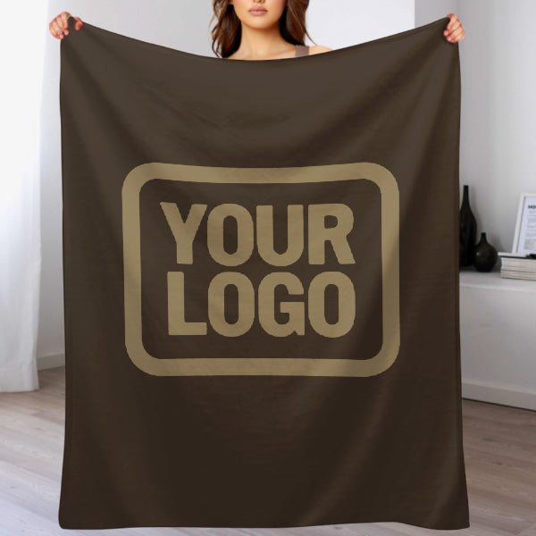 Custom Brown Light Khaki Blanket