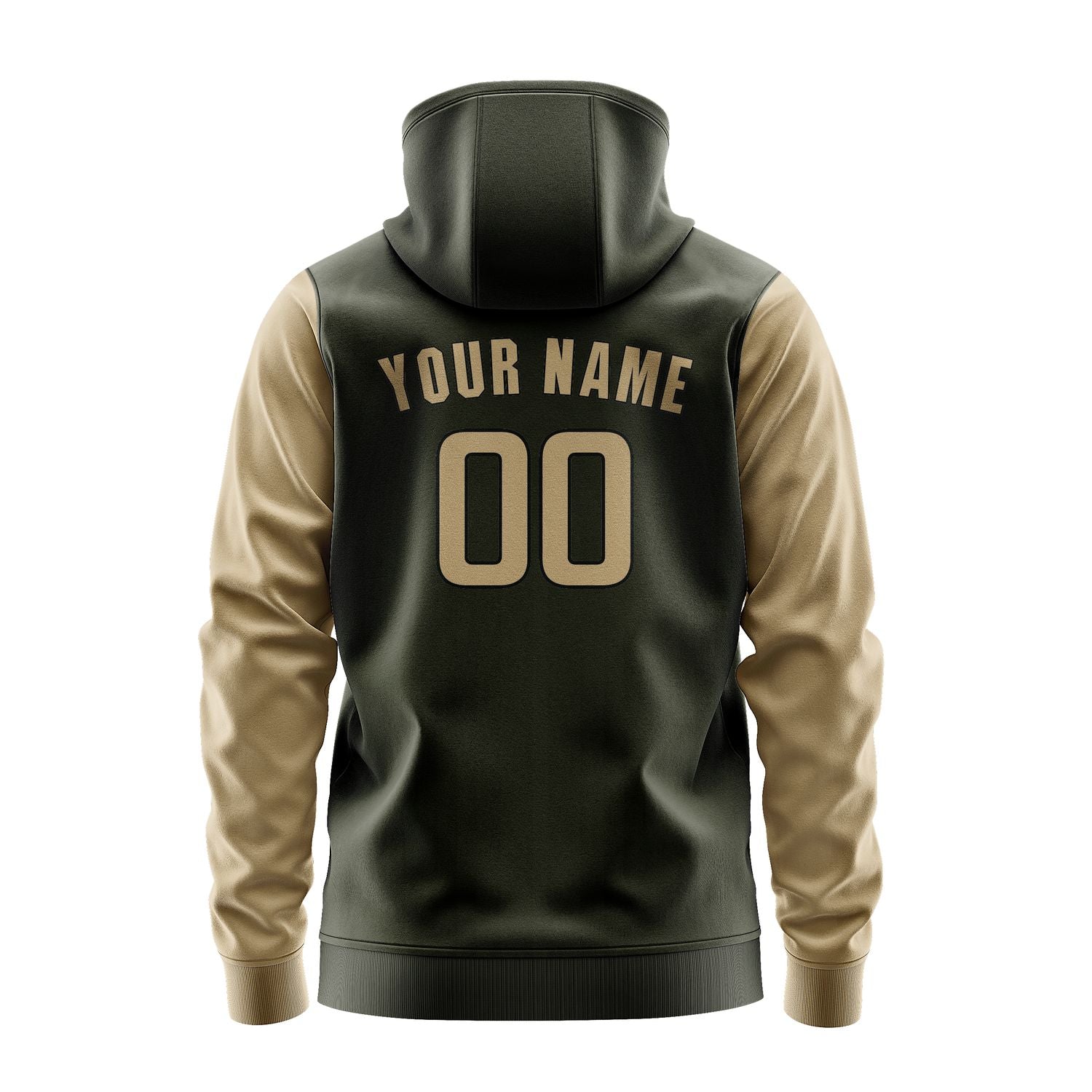 Custom Olive Light Khaki Hoodie 0202252502B31725