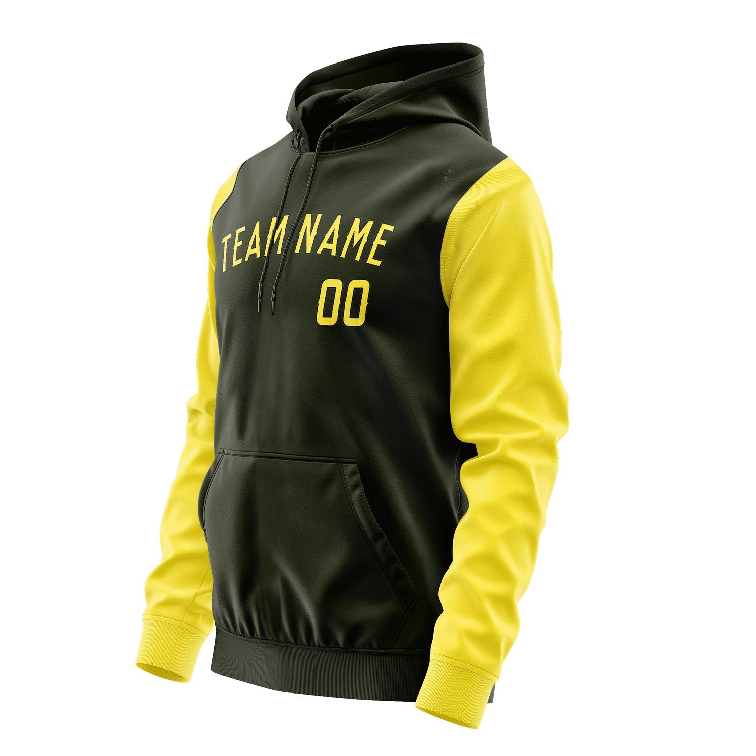 Custom Olive Light Yellow Hoodie 0202262602B31726