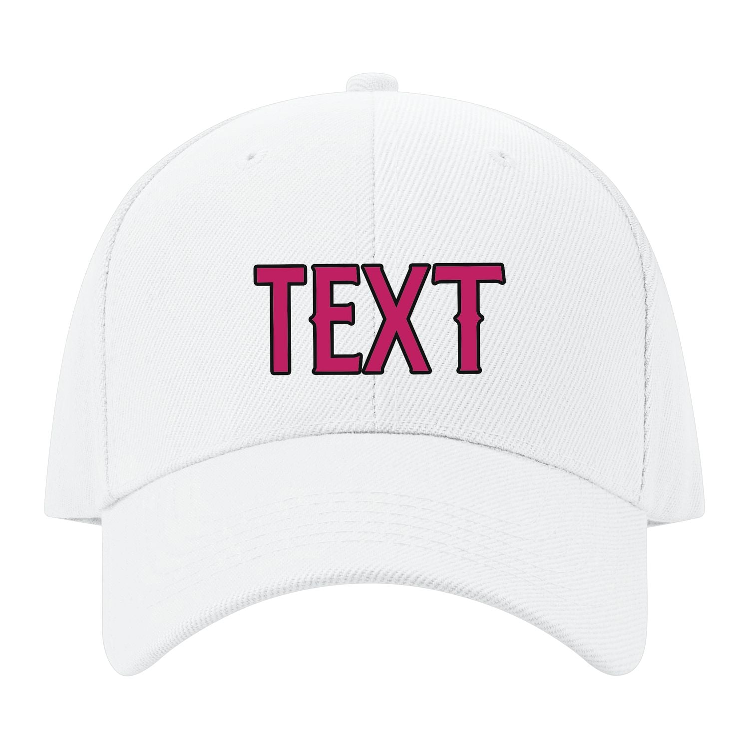 Custom White Light Pink Hat 02B21713
