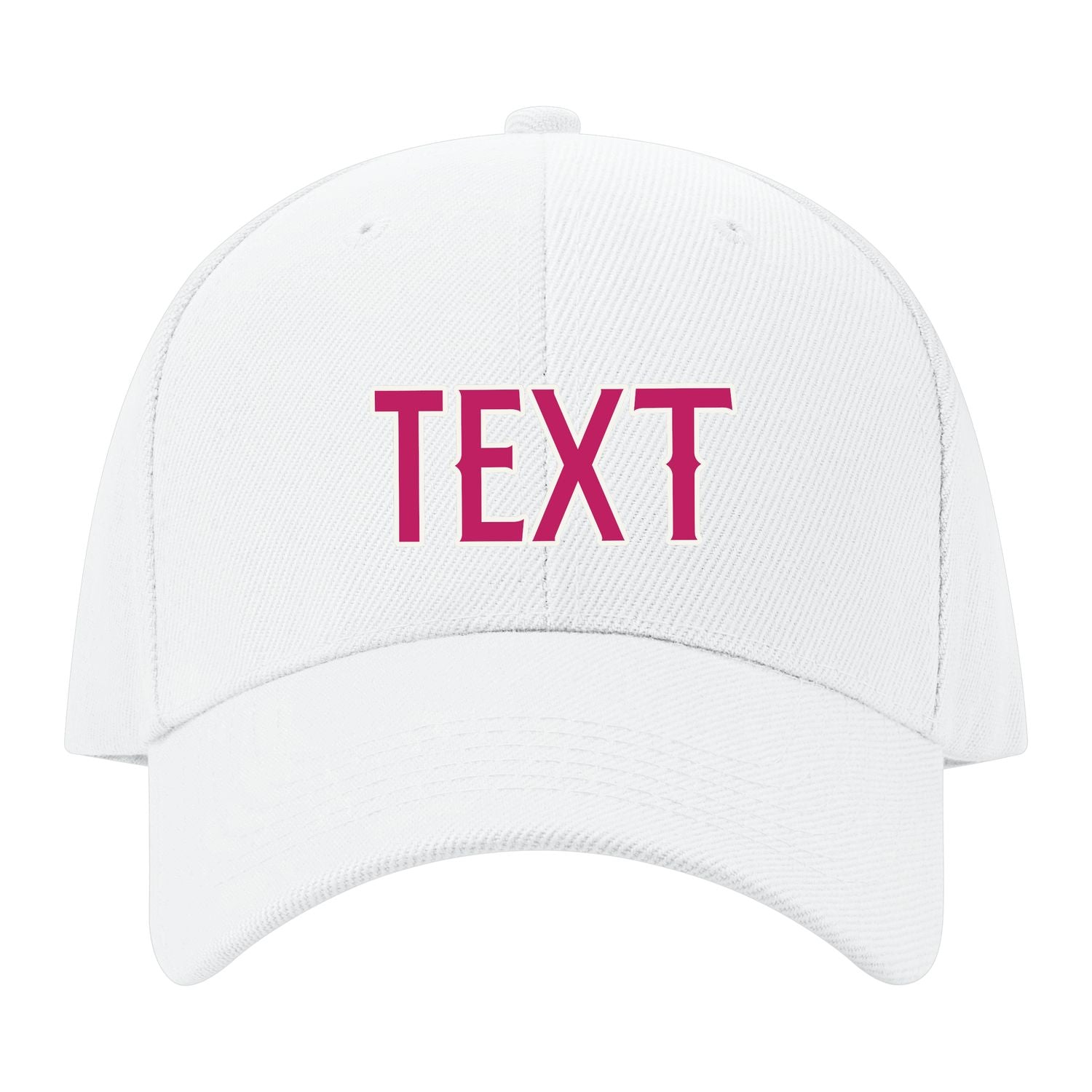 Custom White Light Pink Hat 02B21813