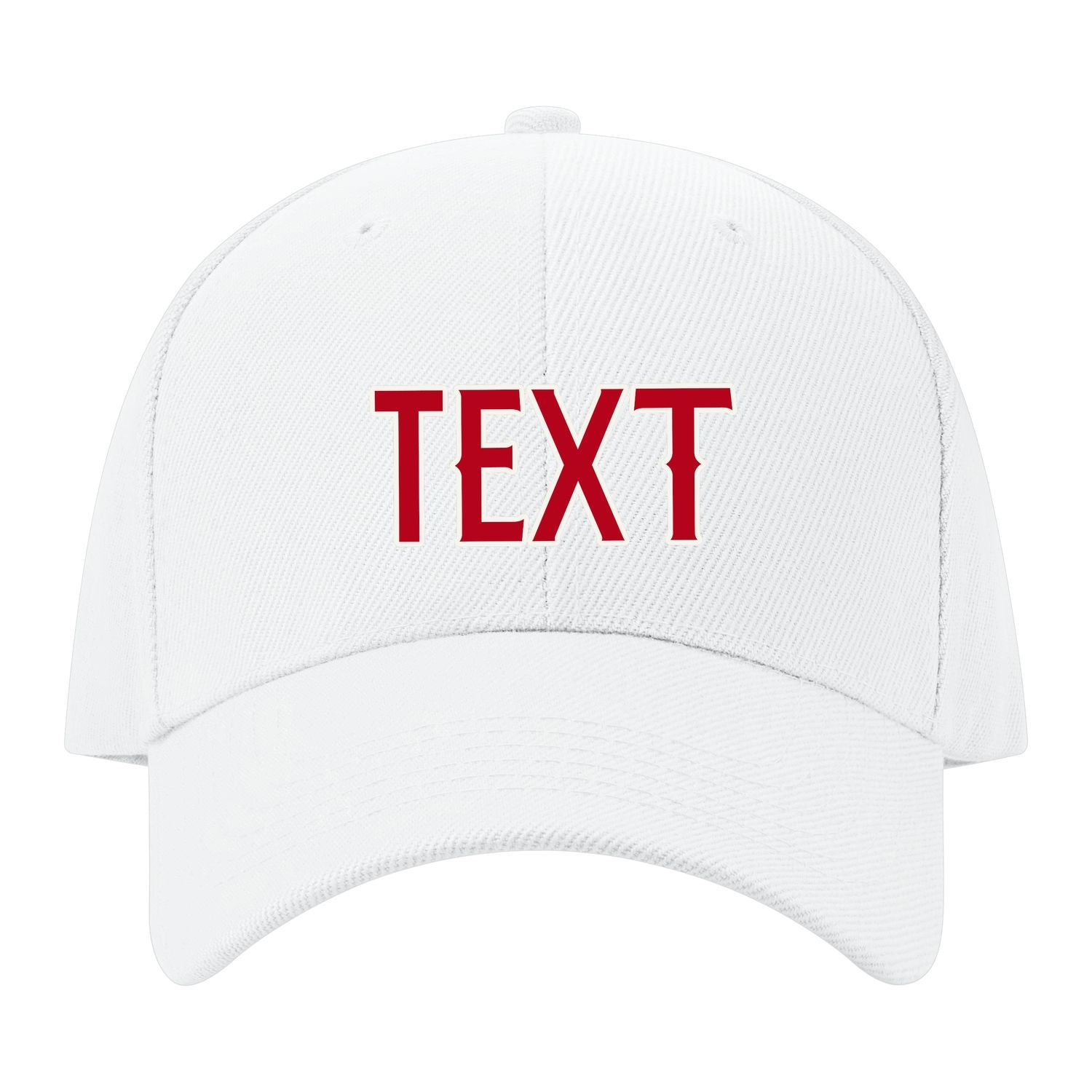 Custom White Crimson Red Hat 02B21814