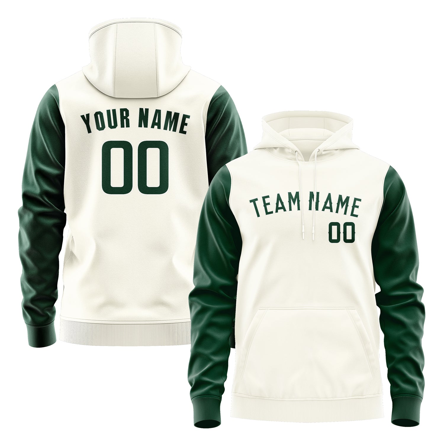 Custom Cream Green Hoodie 0303050503B31805