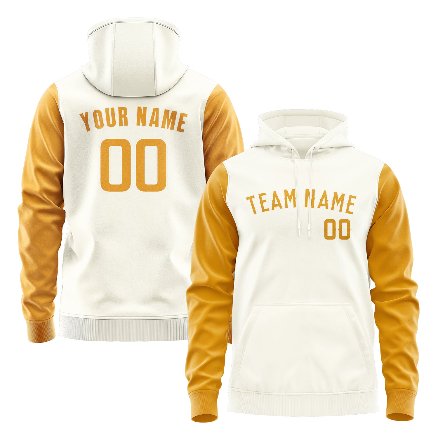 Custom Cream Yellow Hoodie 0303191903B31819