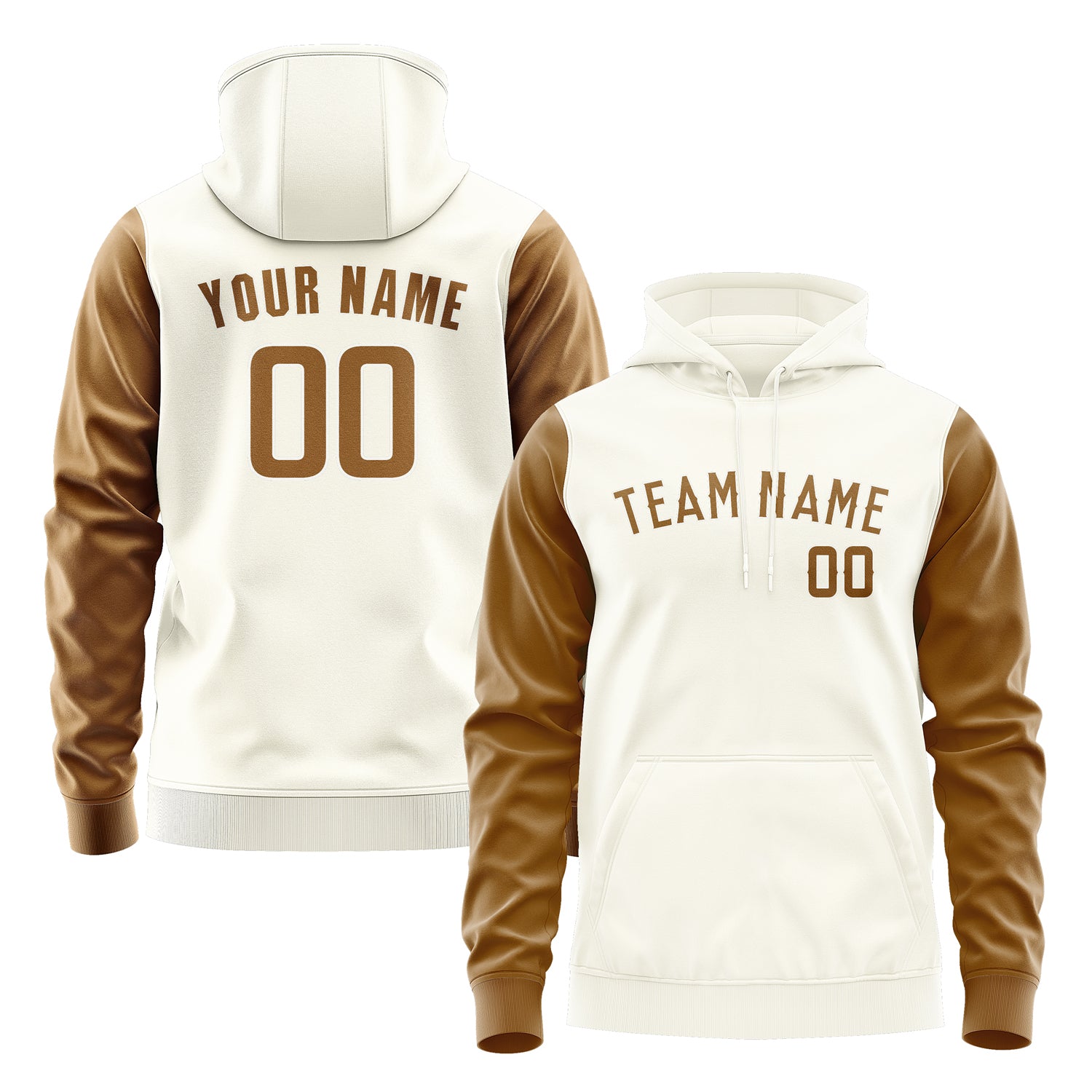 Custom Cream Khaki Hoodie 0303222203B31822