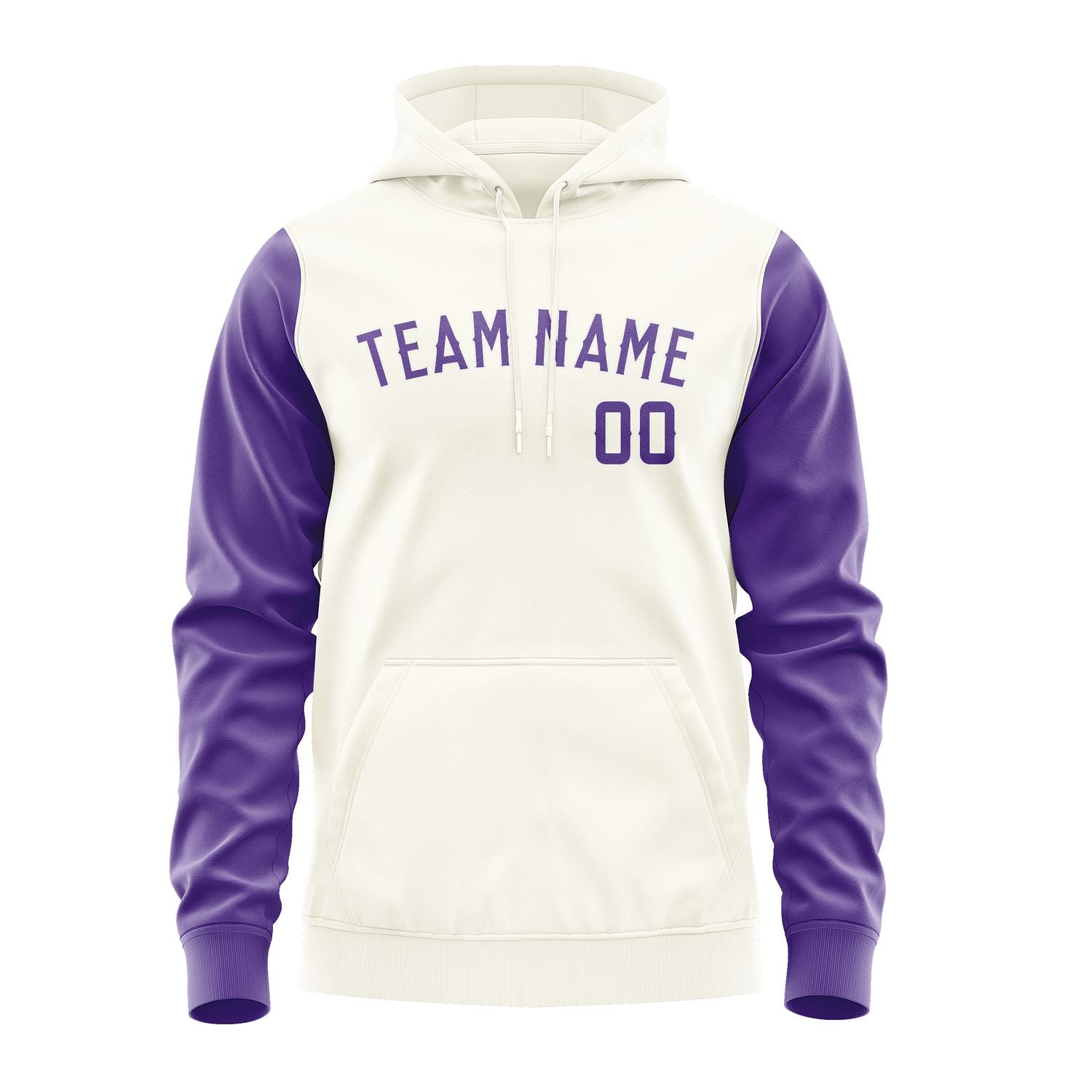 Custom Cream Light Purple Hoodie 0303232303B31823