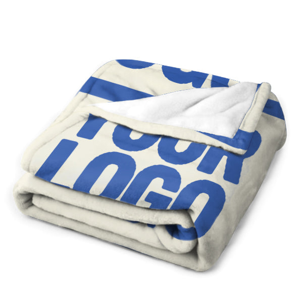 Custom Beige Sky Blue Blanket