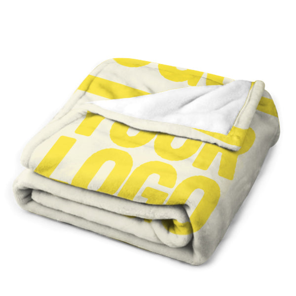 Custom Beige Pale Yellow Blanket