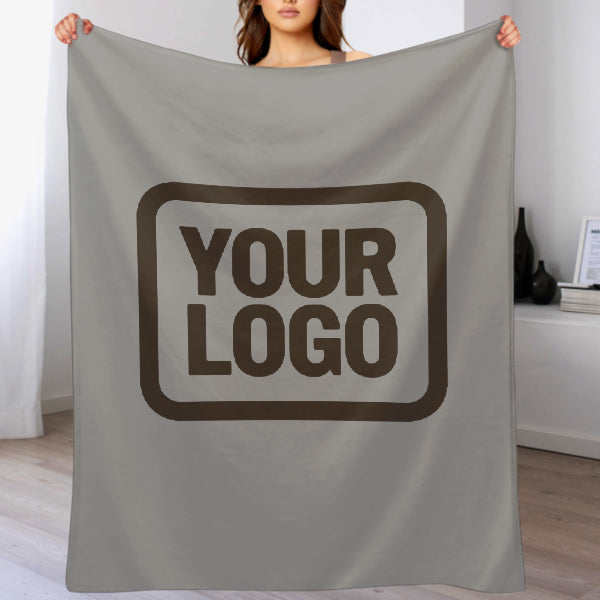Custom Gray Brown Blanket