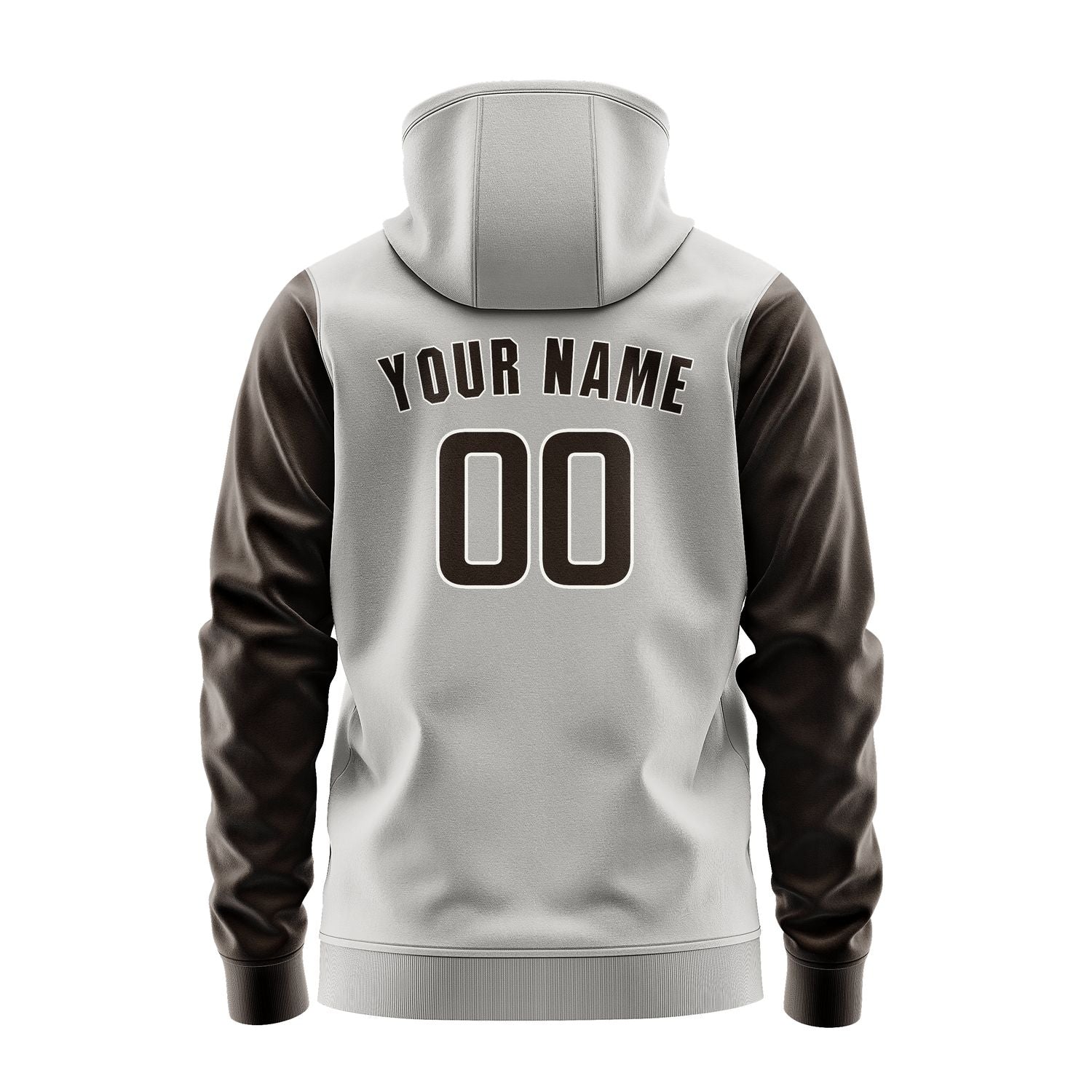 Custom Gray Brown Hoodie 0404010104B31801