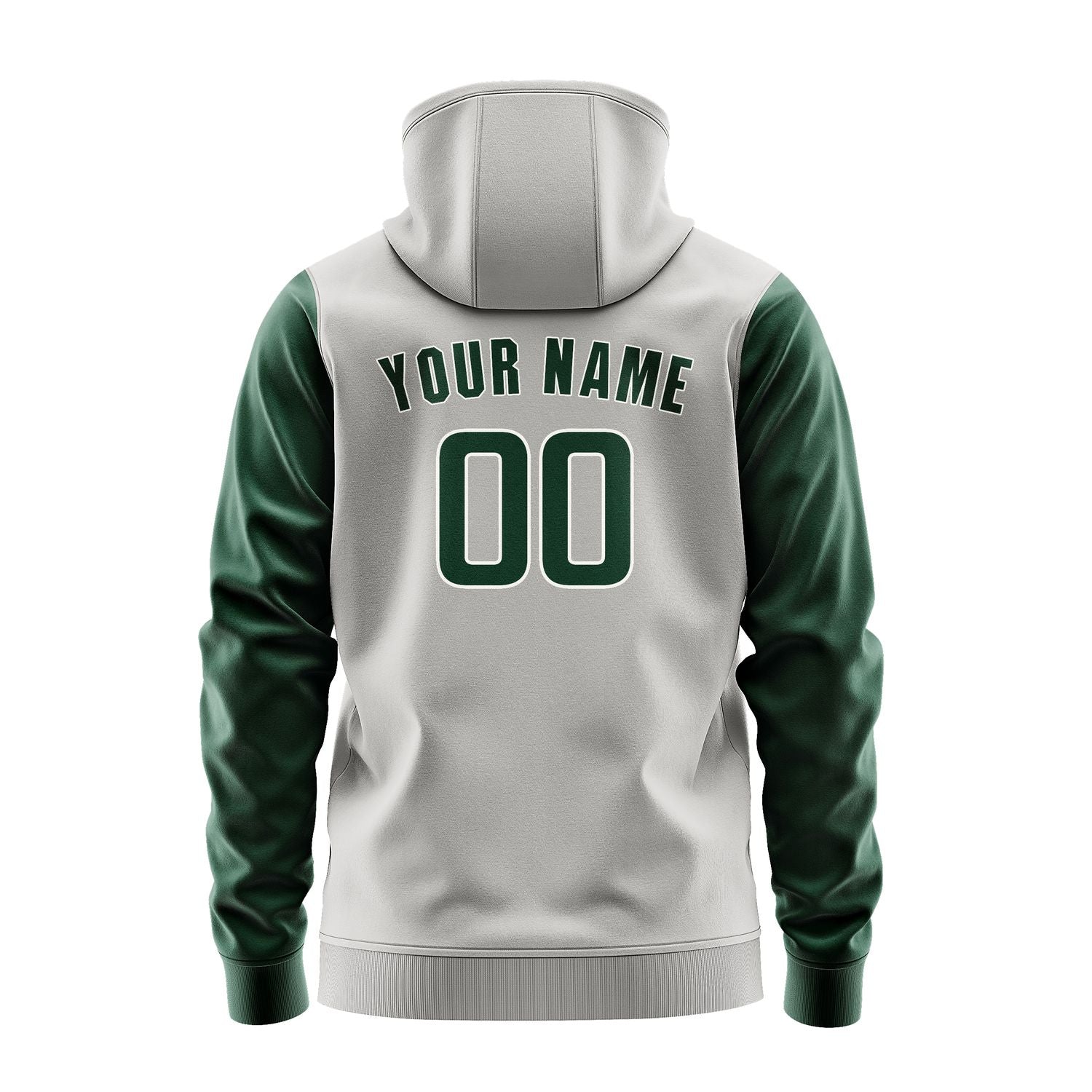 Custom Gray Green Hoodie 0404050504B31805