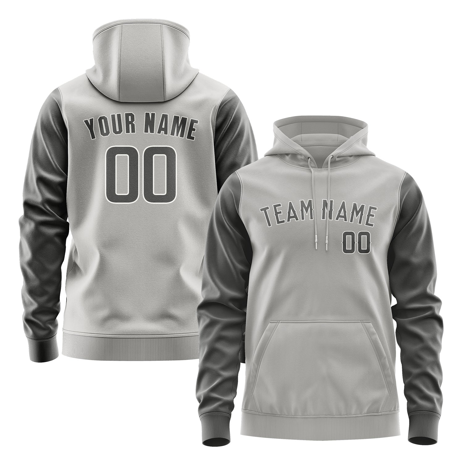 Custom Gray Dark Grey Hoodie 0404202004B31820