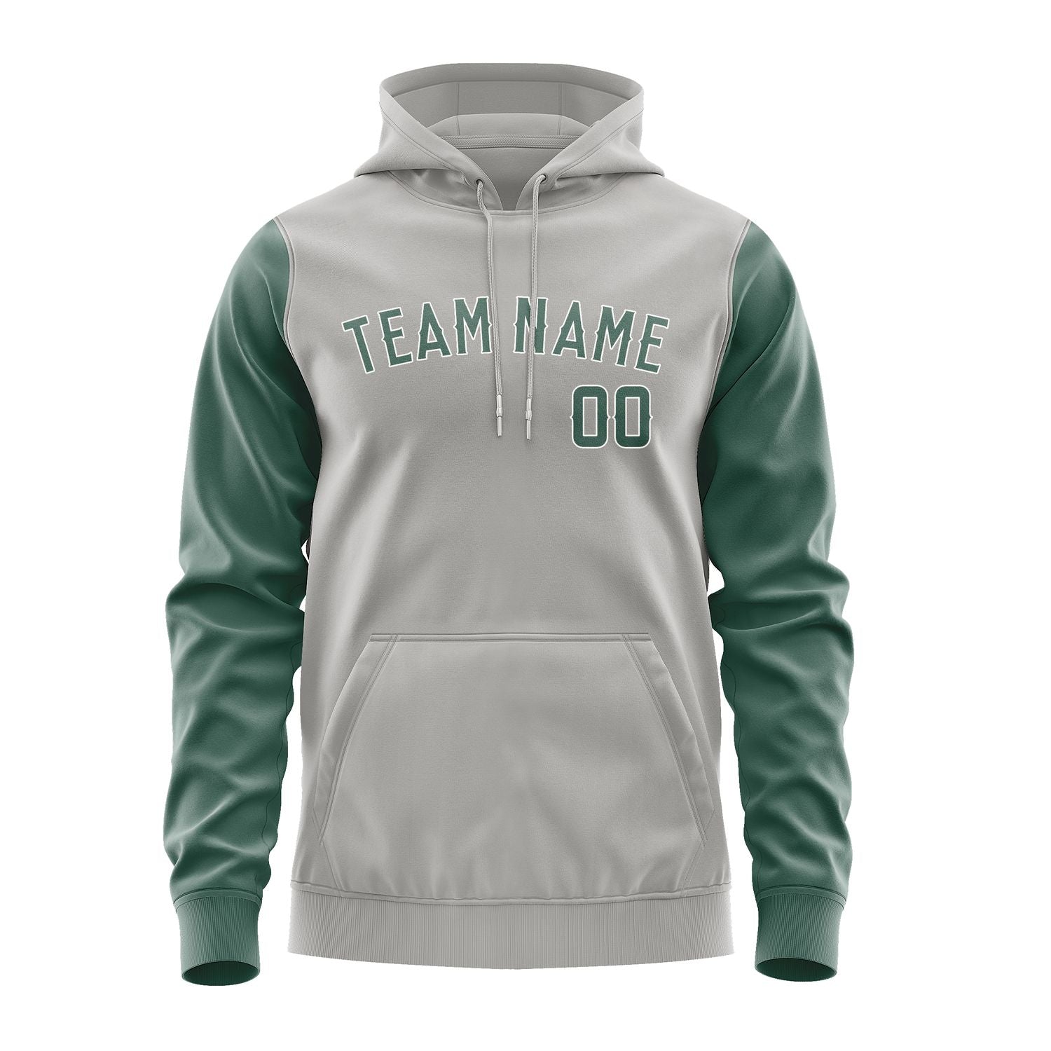 Custom Gray Blue Green Hoodie 0404272704B31827