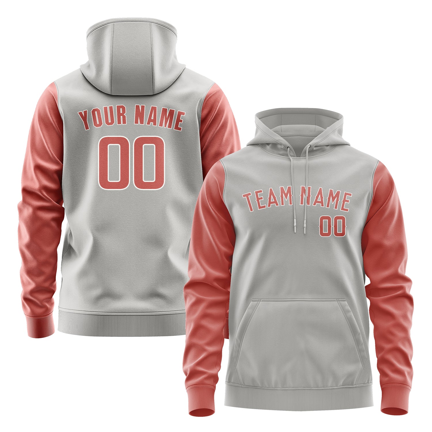 Custom Gray Copper Rose Hoodie 0404292904B31829