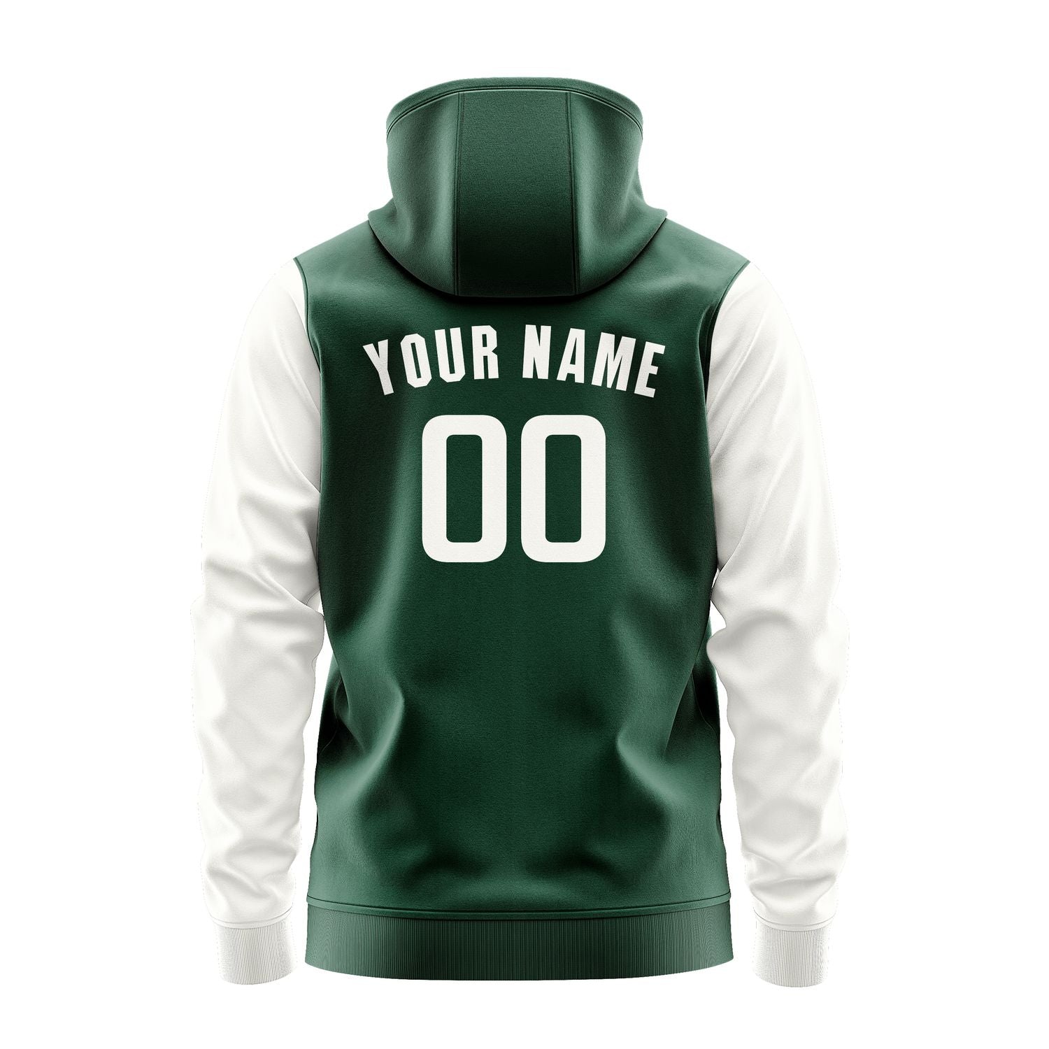 Custom Green White Hoodie 0505181805B31818