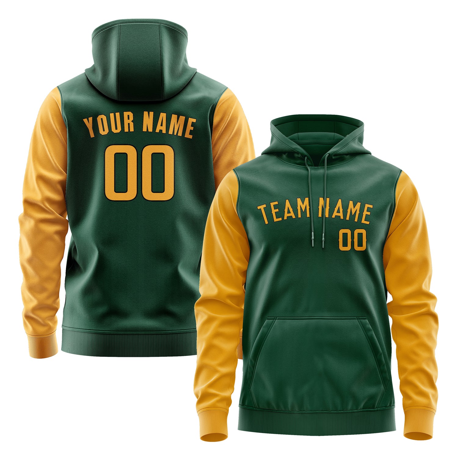 Custom Green Yellow Hoodie 0505191905B31719