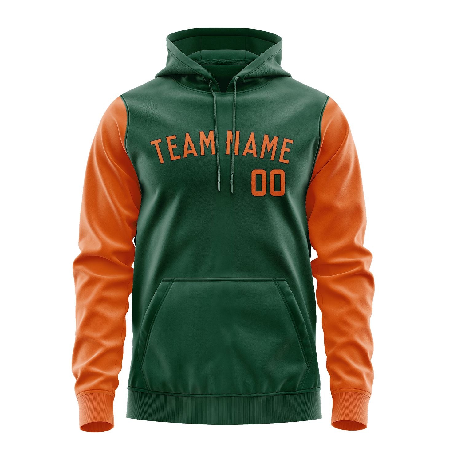 Custom Green Orange Hoodie 0505282805B31728