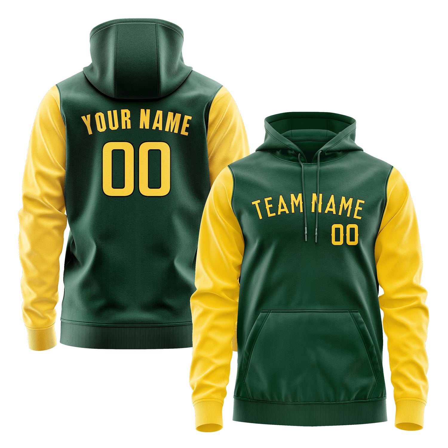 Custom Green Gold Hoodie 0505303005B31730