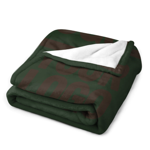 Custom Pine Green Brown Blanket