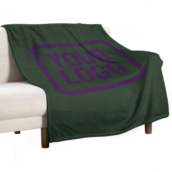 Custom Pine Green Purple Blanket