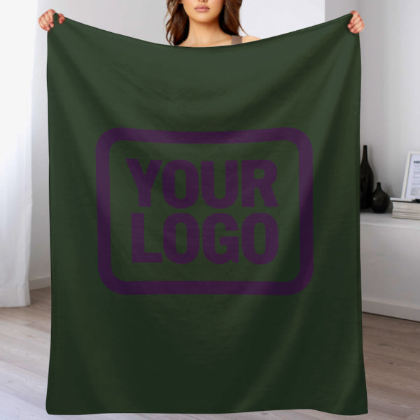 Custom Pine Green Purple Blanket