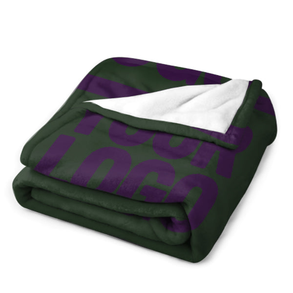 Custom Pine Green Purple Blanket