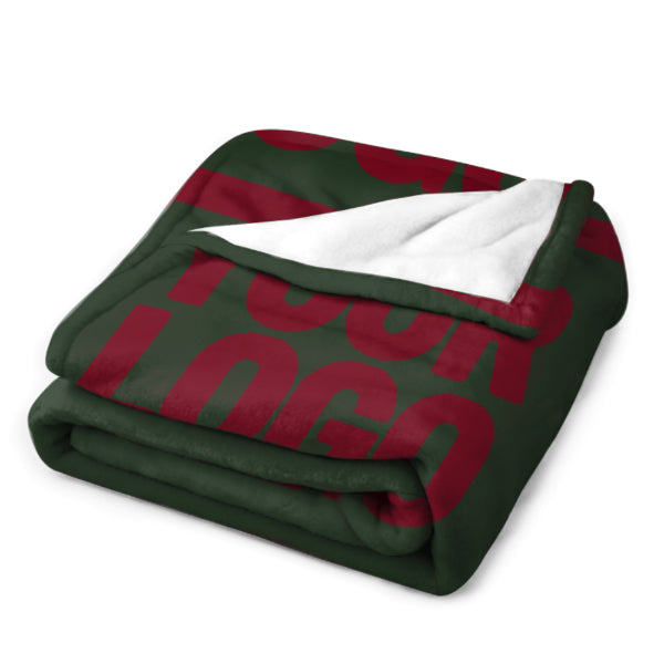 Custom Pine Green Crimson Blanket