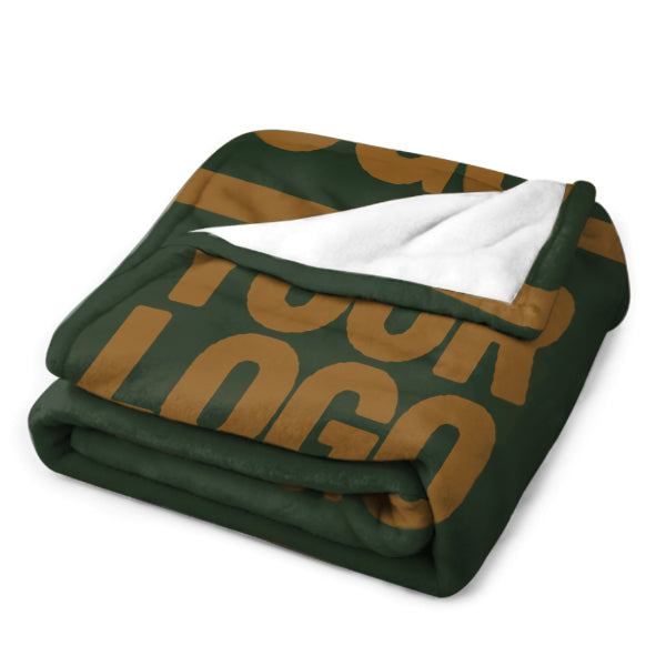 Custom Pine Green Khaki Blanket