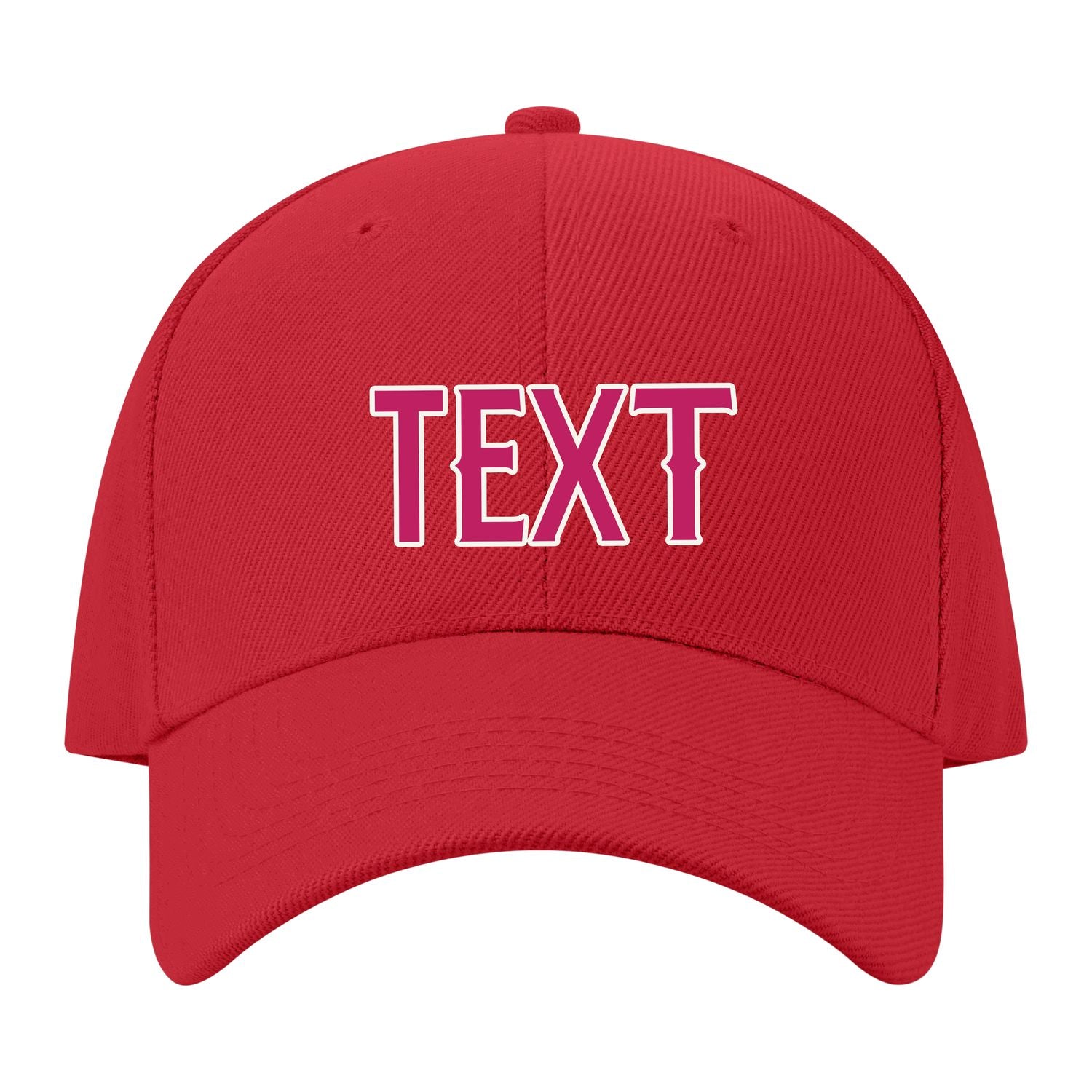 Custom Red Light Pink Hat 06B21813