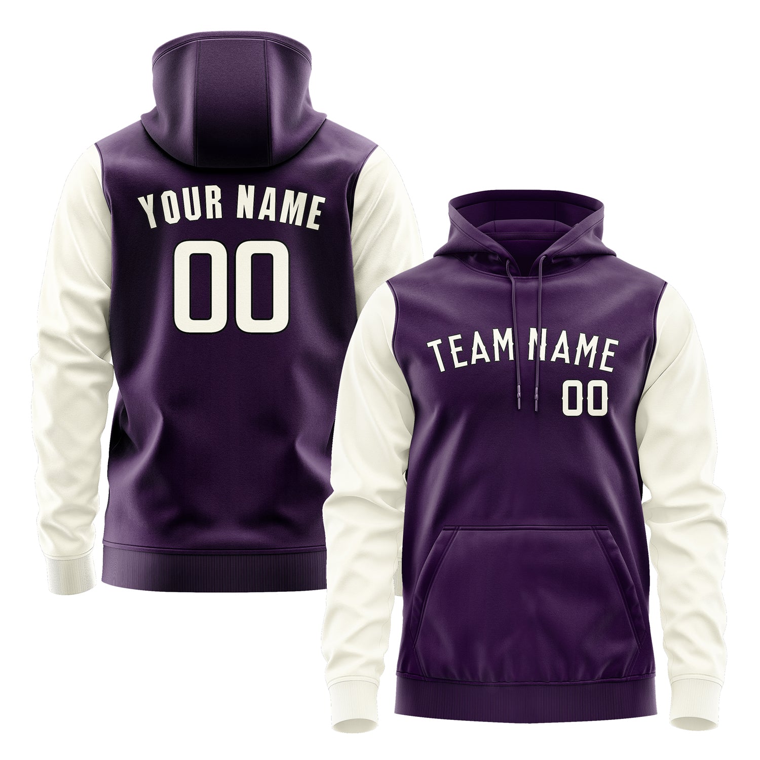 Custom Purple Cream Hoodie 0707030307B31703