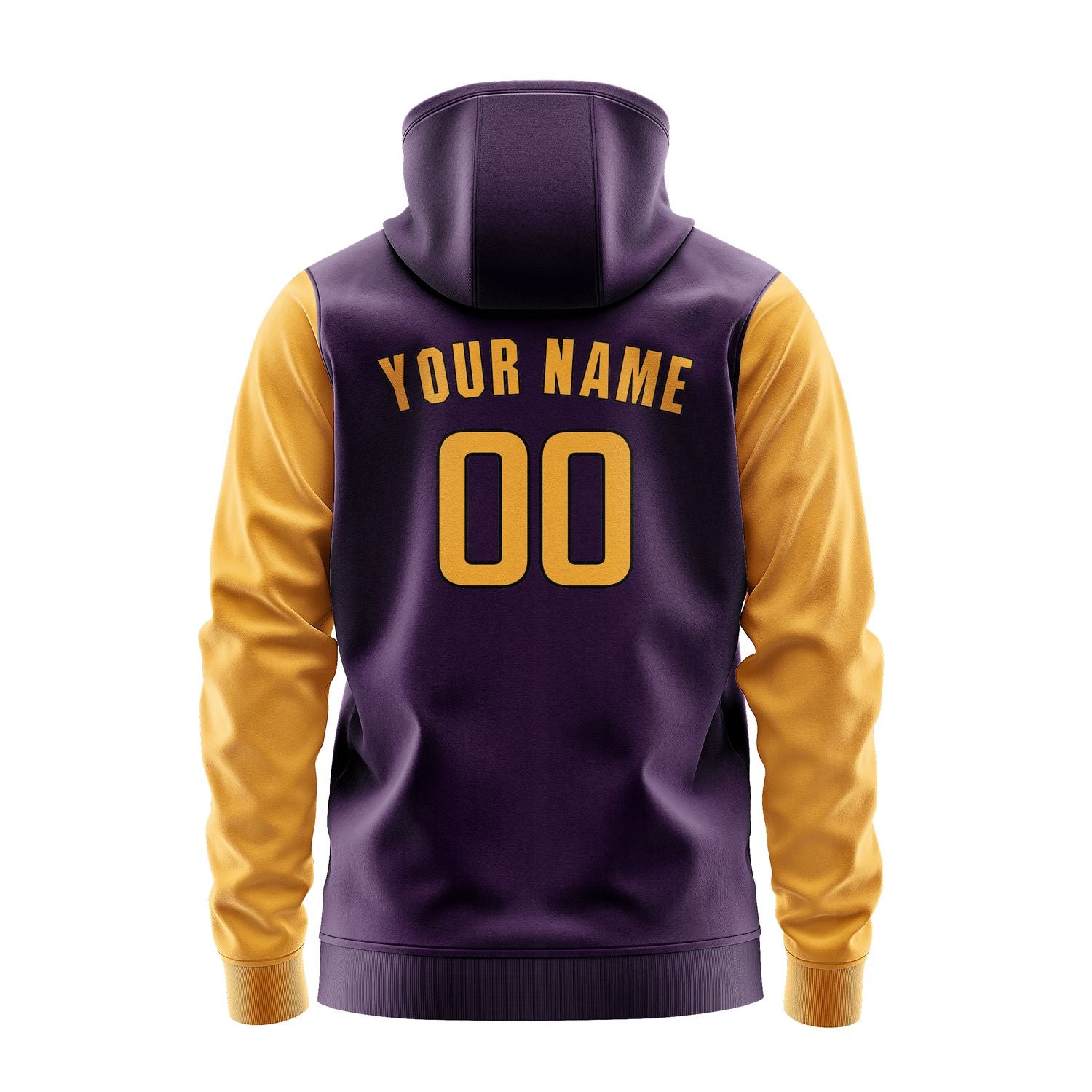 Custom Purple Yellow Hoodie 0707191907B31719