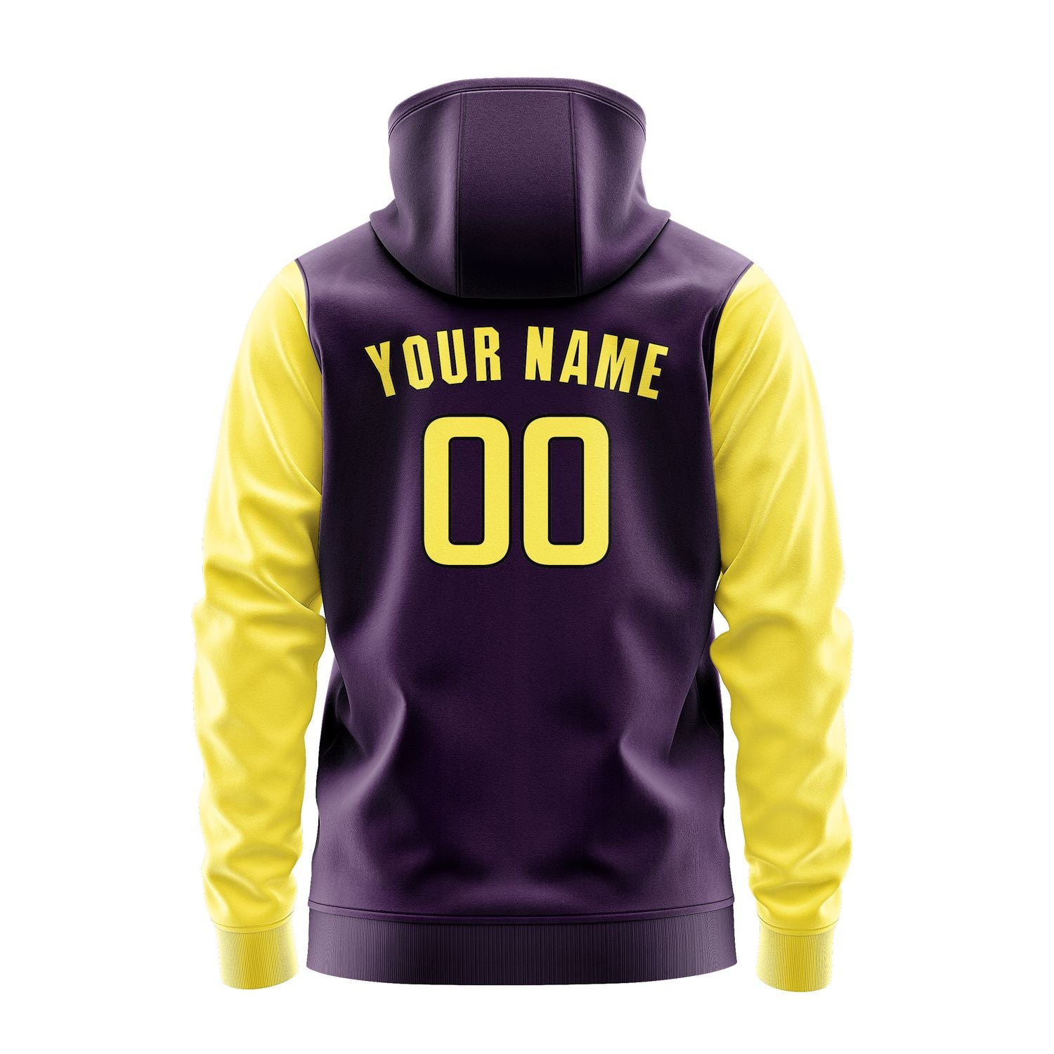 Custom Purple Light Yellow Hoodie 0707262607B31726