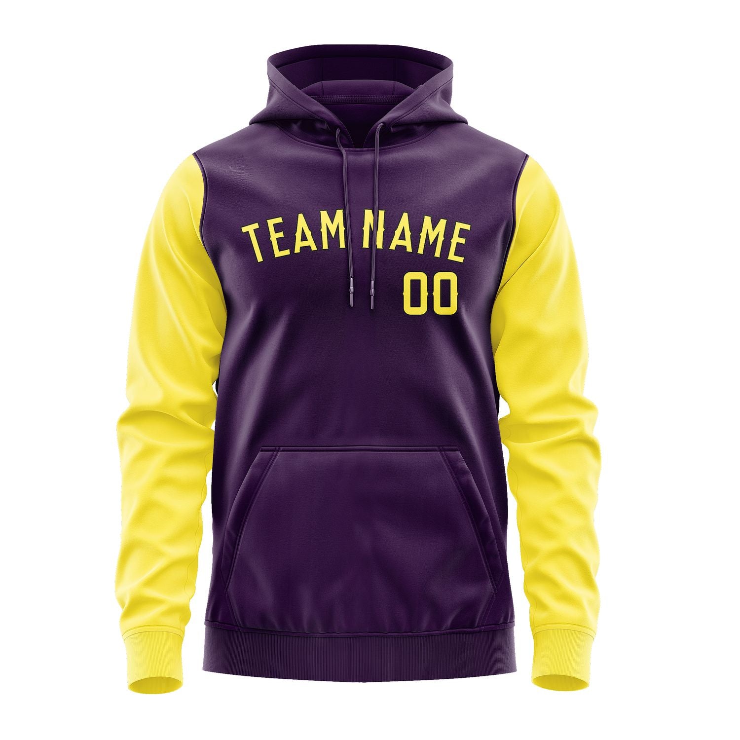 Custom Purple Light Yellow Hoodie 0707262607B31726