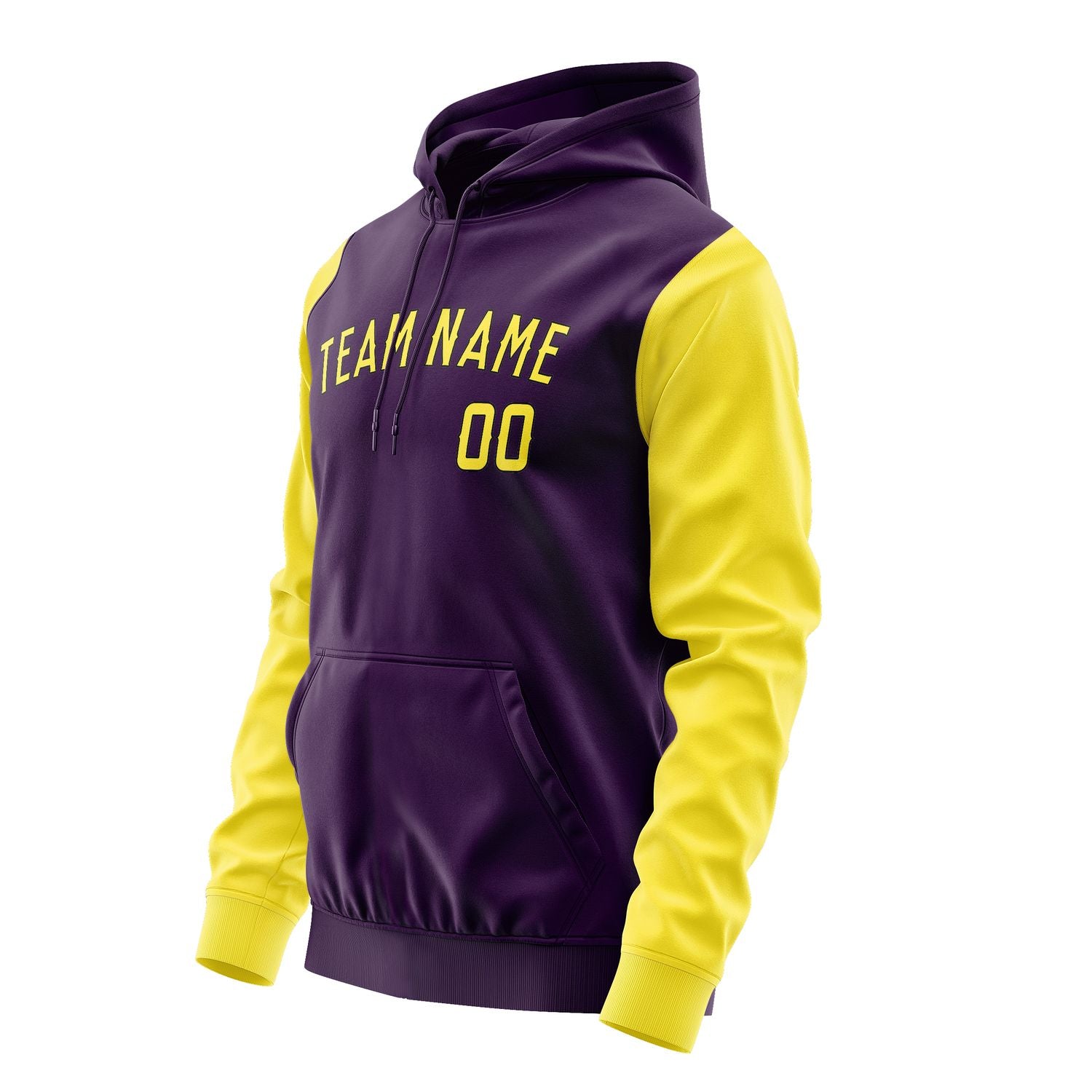 Custom Purple Light Yellow Hoodie 0707262607B31726