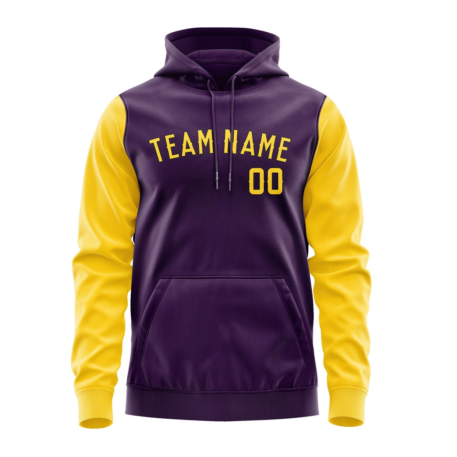 Custom Purple Gold Hoodie 0707303007B31730