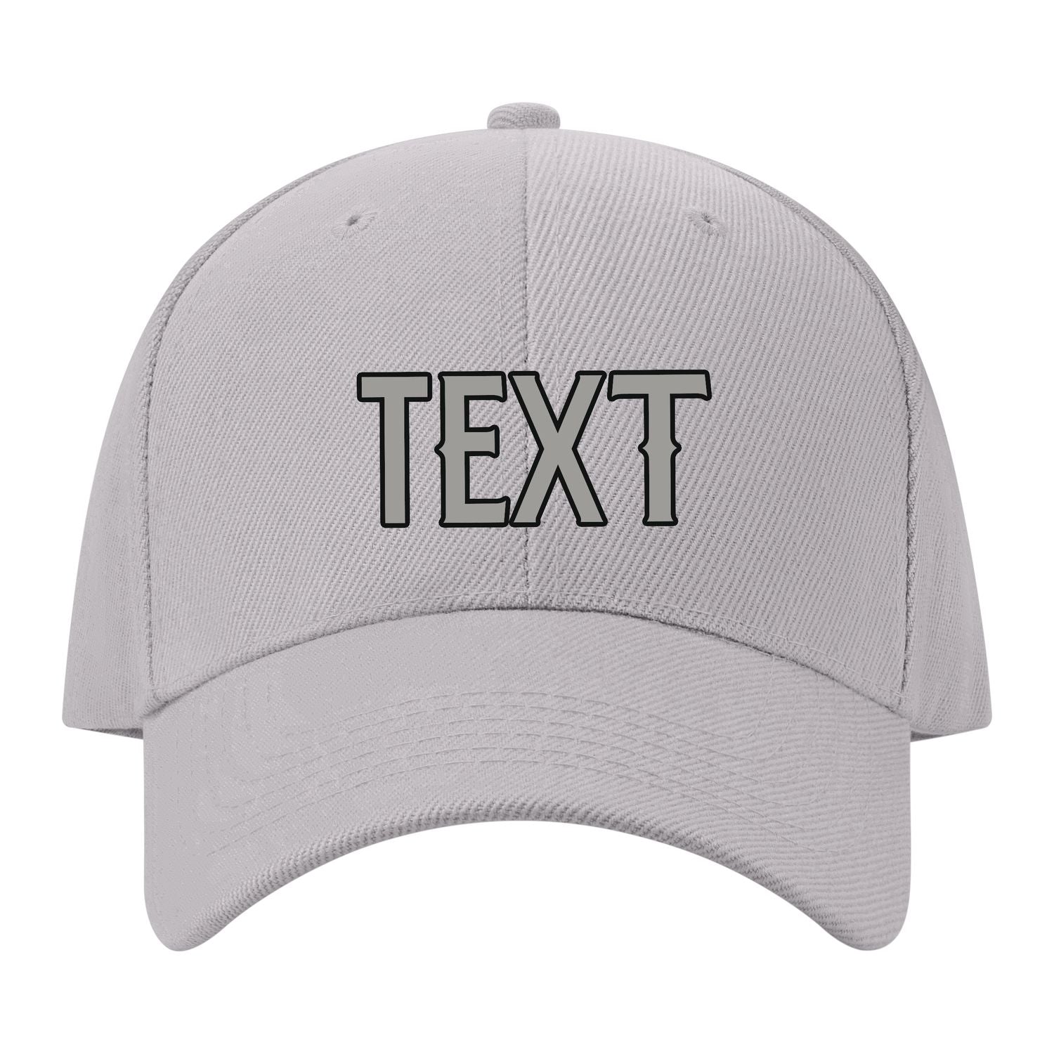 Custom Gray Light Green Hat 07B21704