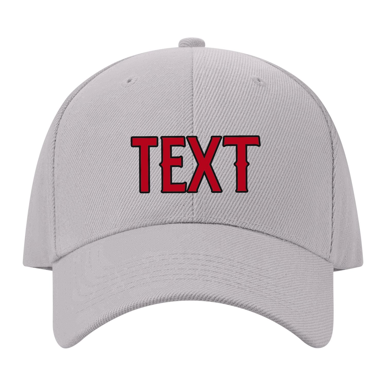 Custom Gray Crimson Red Hat 07B21714