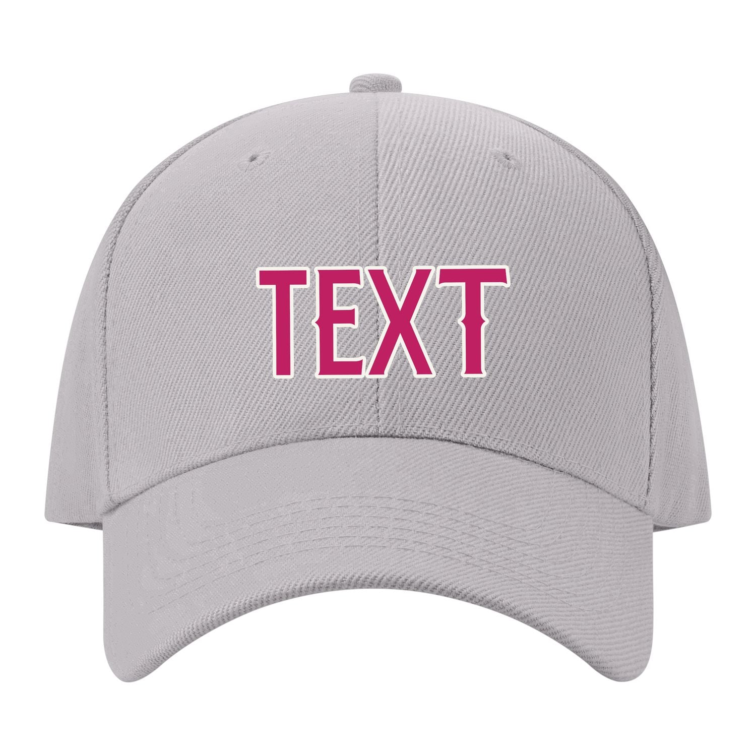 Custom Gray Light Pink Hat 07B21813