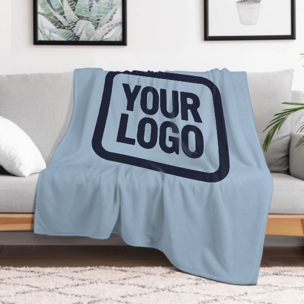 Custom Light Blue Steel Blue Blanket
