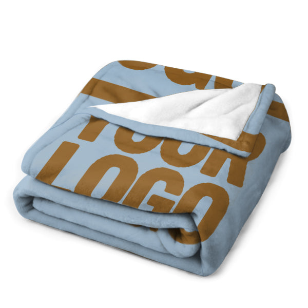 Custom Light Blue Khaki Blanket