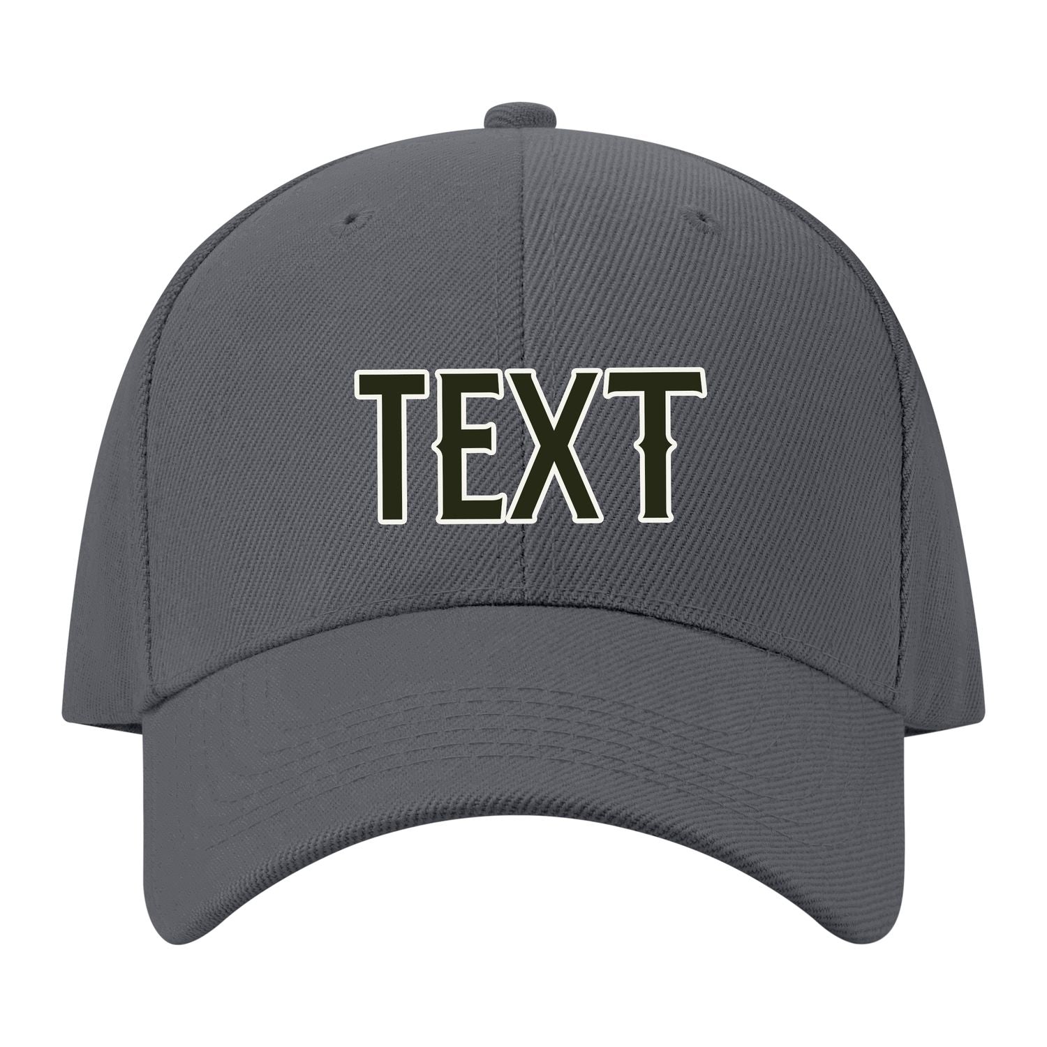 Custom Dark Grey White Hat 08B21802