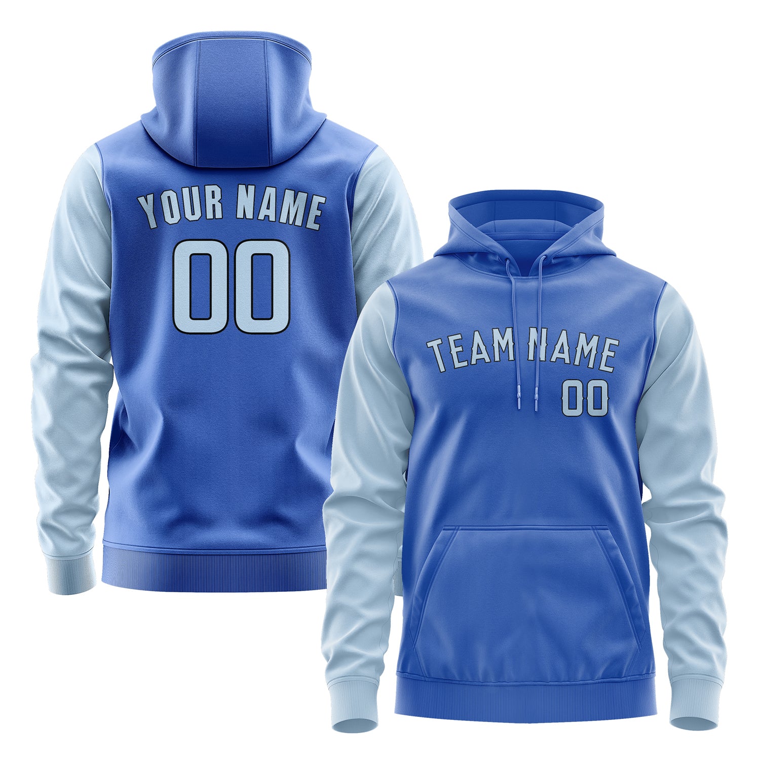 Custom Sky Blue Light Blue Hoodie 0909080809B31708