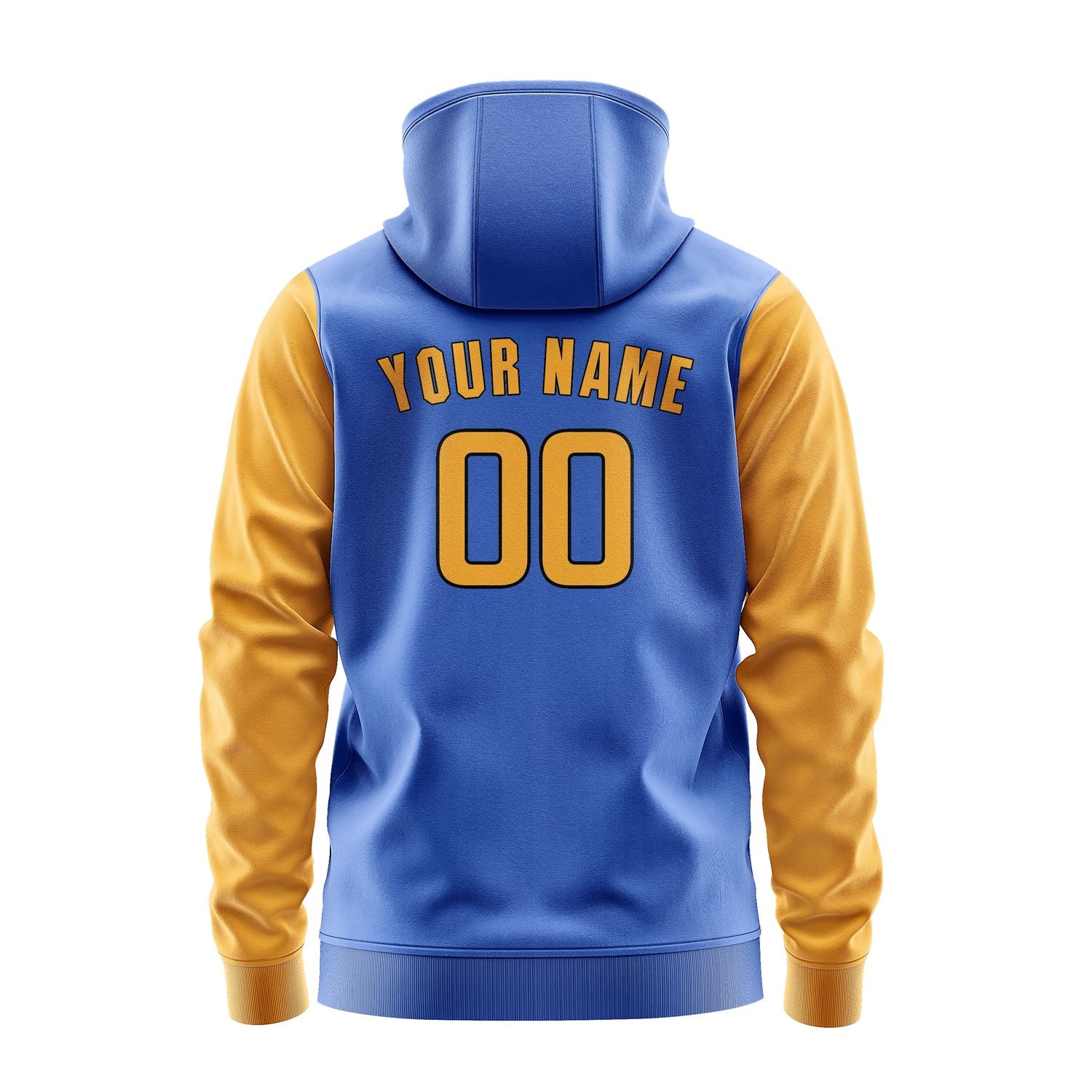 Custom Sky Blue Yellow Hoodie 0909191909B31719