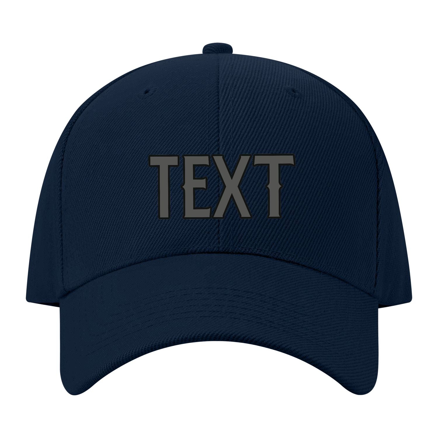 Custom Navy Orange Hat 09B21720