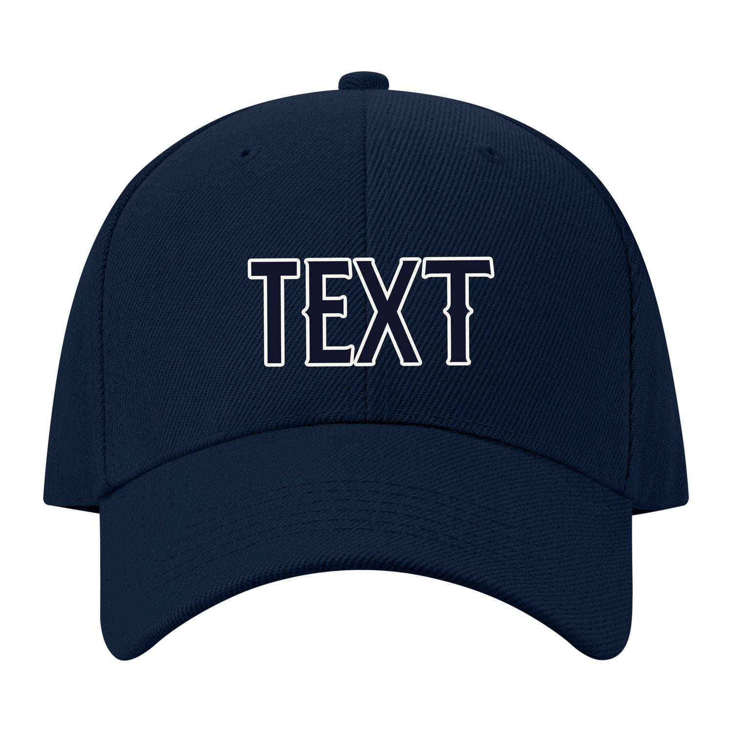 Custom Navy Pale Peach Hat 09B21811