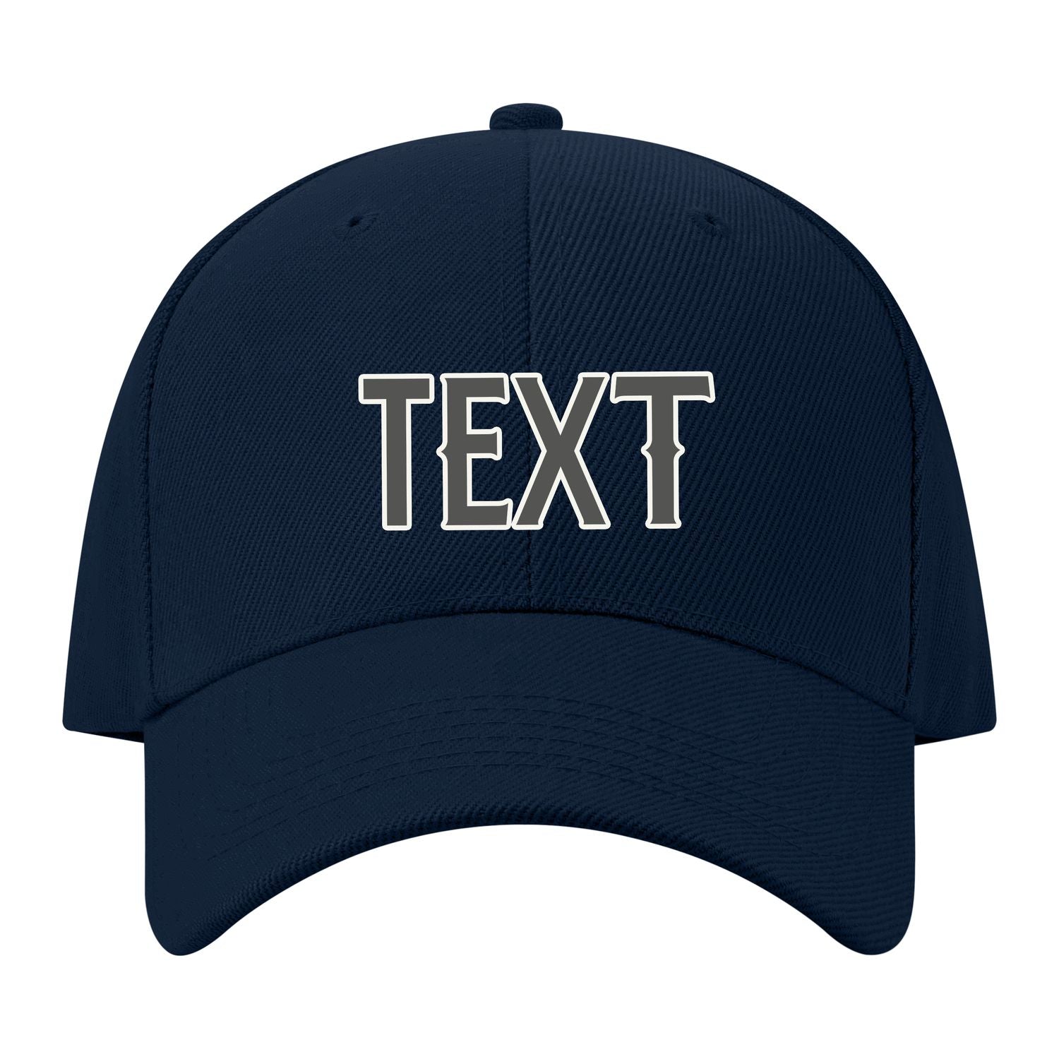 Custom Navy Orange Hat 09B21820