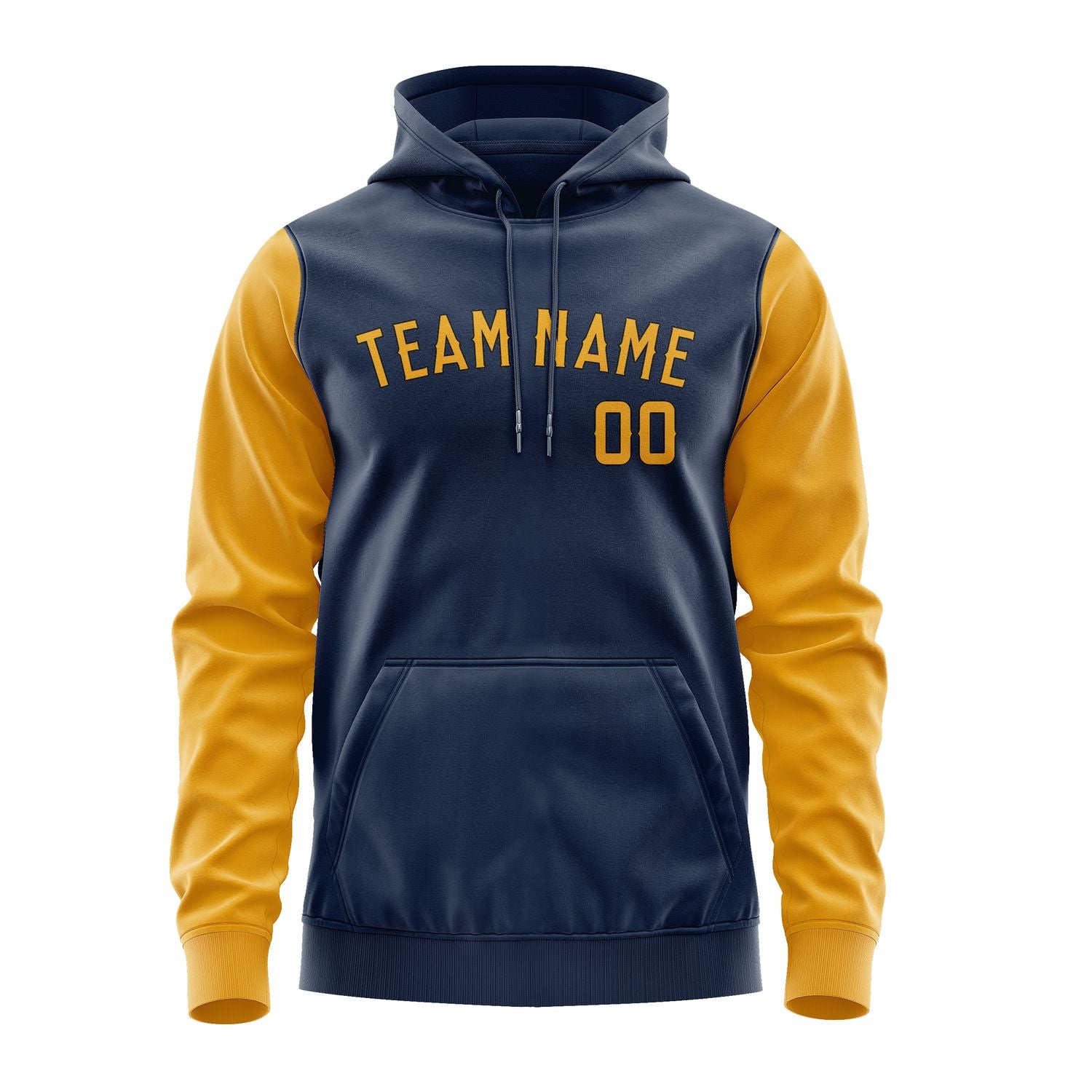 Custom Blue Yellow Hoodie 1010191910B31719