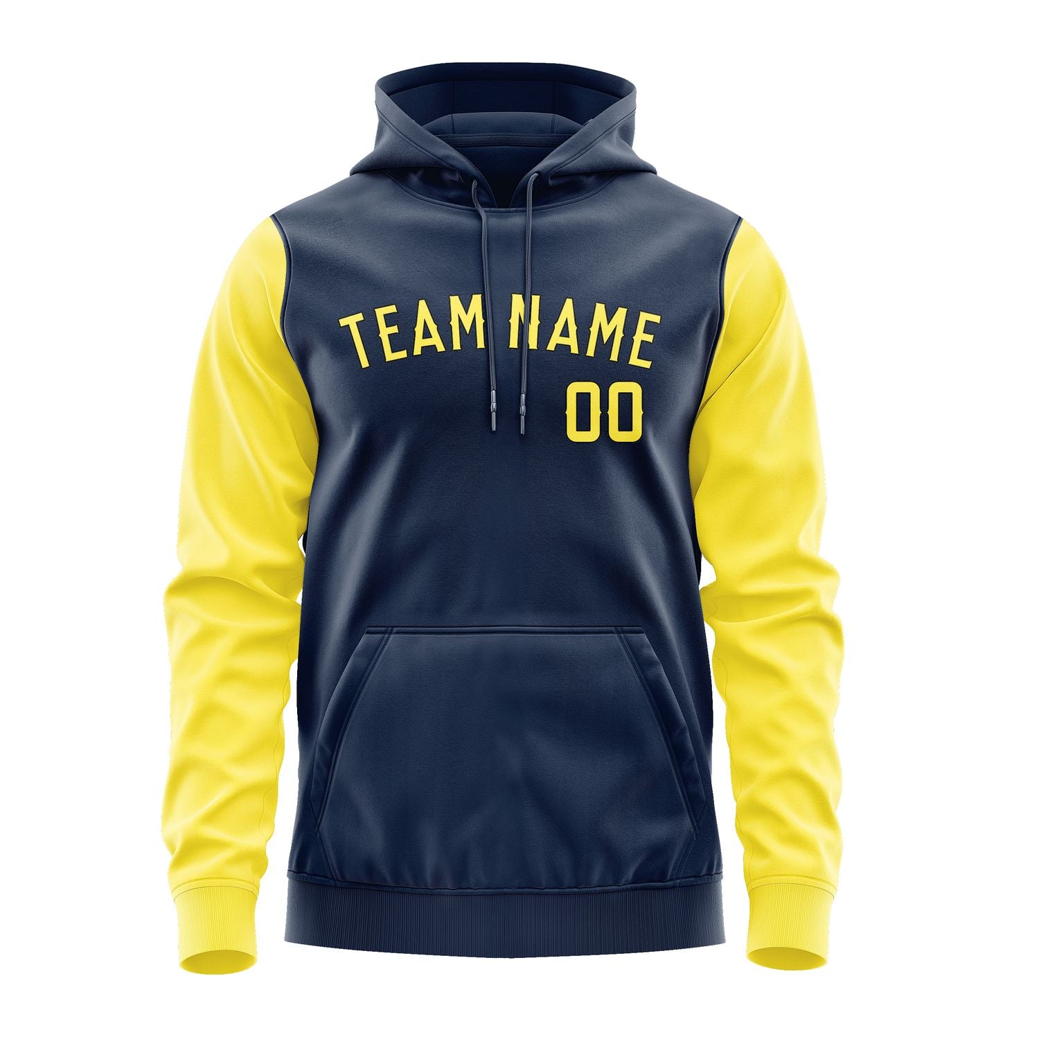 Custom Blue Light Yellow Hoodie 1010262610B31726