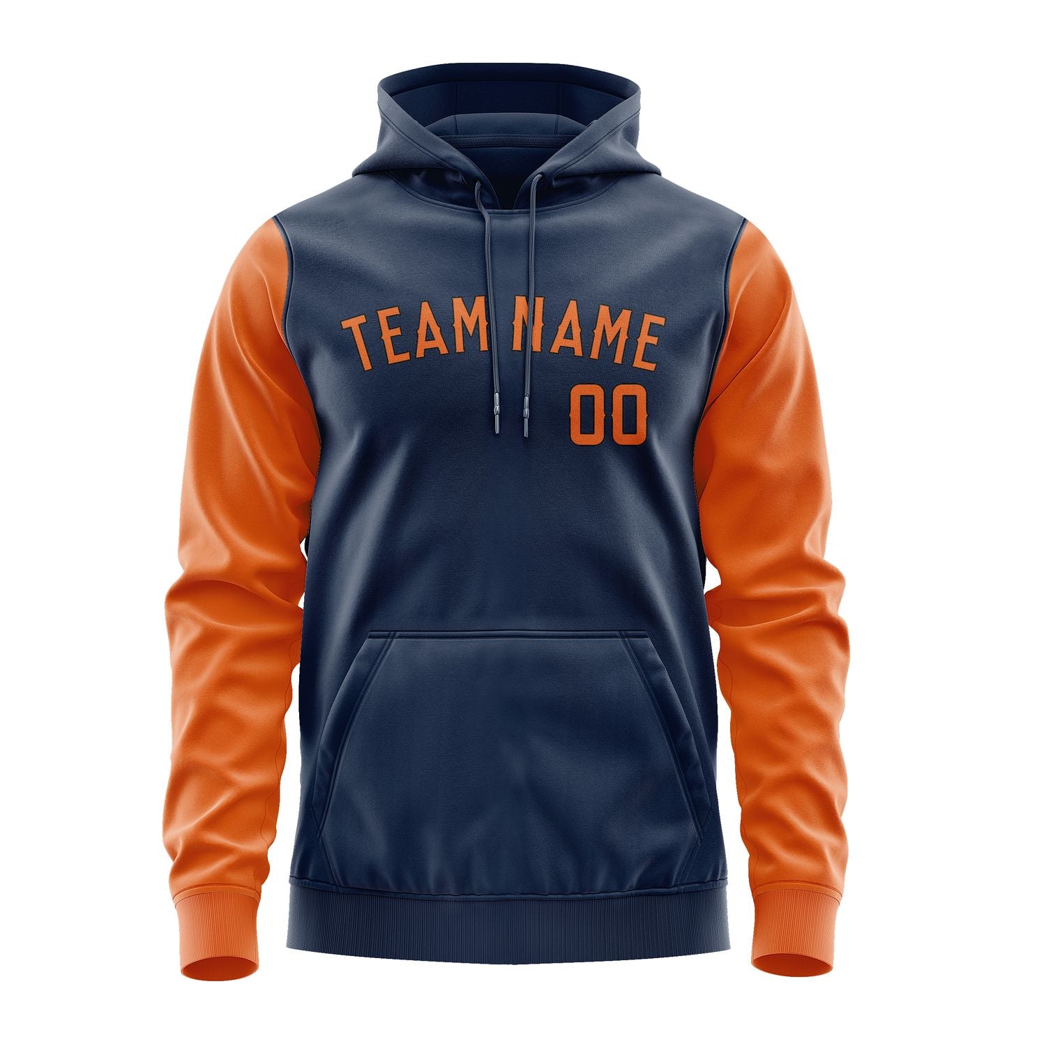 Custom Blue Orange Hoodie 1010282810B31728